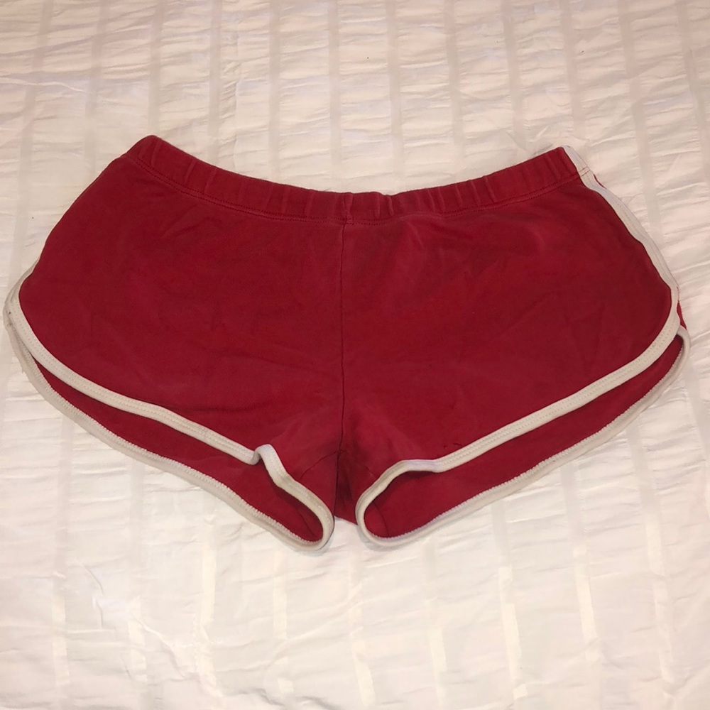 Red and White Shorts